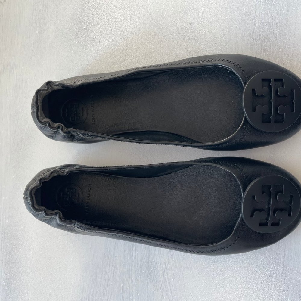 ❌SOLD❌Tory Burch Minnie Travel Ballet Flat Perfect - Picture 4 of 10
